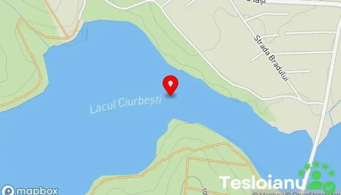 hartă a Lac Ciurbești Lac de pescuit în Dumbrava