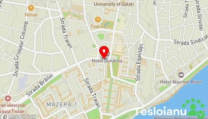 hartă a LĂCĂTUŞ ALEXANDRU COSMIN Servicii juridice în Galați