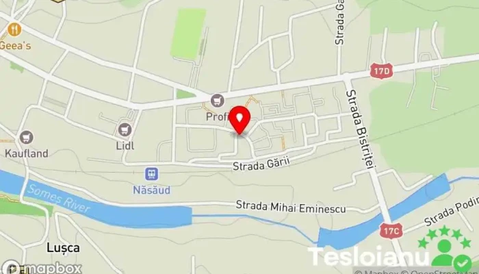hartă a Lacatus I Sebastian PFA Magazin în Nasaud