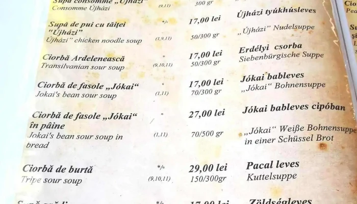 Laci Csarda Meniu - Târgu Mureș
