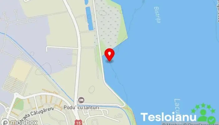 hartă a Lacul Bacau II Rezervație naturală, Atracție turistică în Bacău