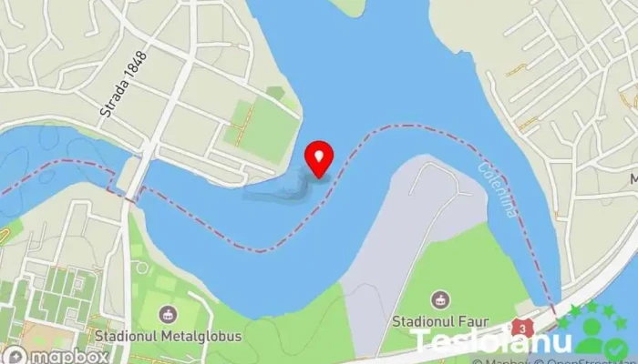 hartă a Lacul Dobroești Lac în 