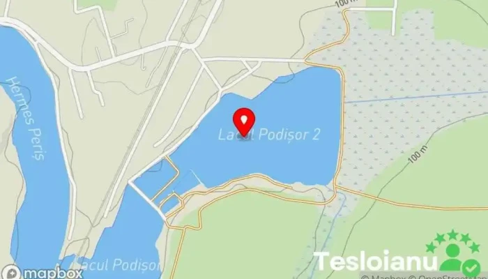 hartă a Lacul Periș Lac de pescuit în Periș