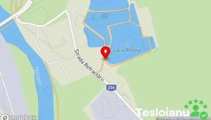 hartă a Lacul Pleasa Lac de pescuit în Bucov