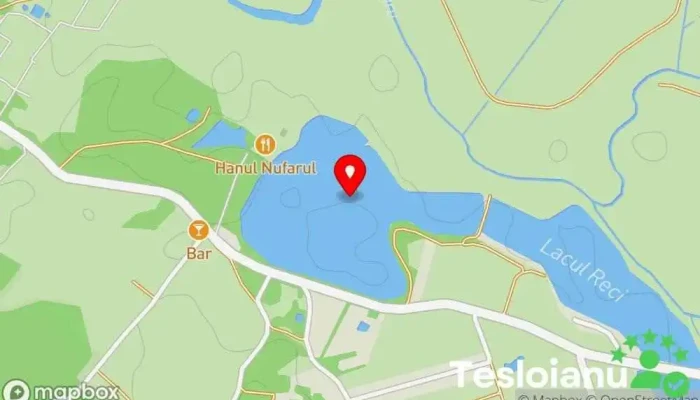 hartă a Lacul Reci Lac în 