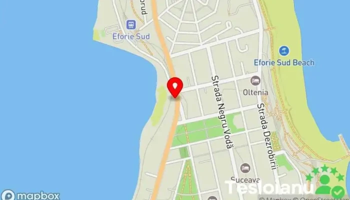 hartă a Lacul Techirghiol Eforie Sud Namol. Lac în Eforie Sud