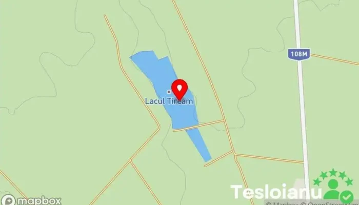 hartă a Lacul Tiream Lac în Tiream