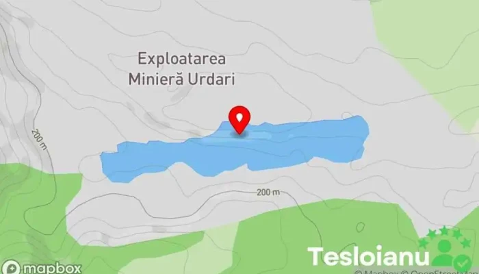 hartă a Lacul Urdari Lac în 