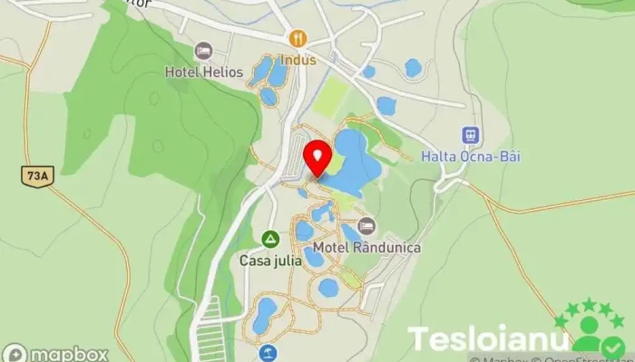 hartă a Lacurile din Ocna Sibiului Baie în aer liber în Ocna Sibiului