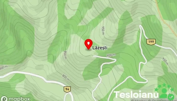 hartă a Lăzești  în Lăzești