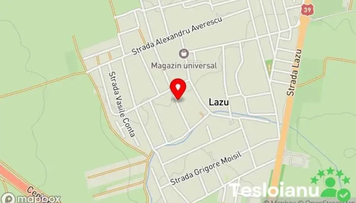 hartă a Lazu  în Lazu