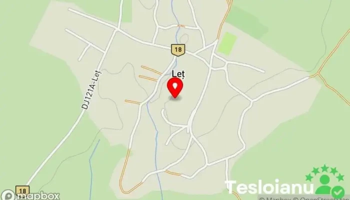 hartă a Leț  în Leț