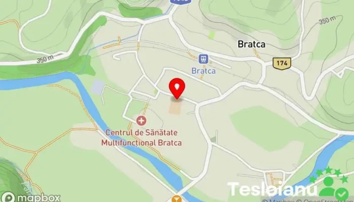 hartă a LICEUL TEORETIC BRATCA Școală în Bratca