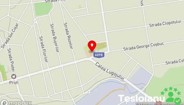 hartă a Liceul Teoretic Recaș Liceu în Recaș