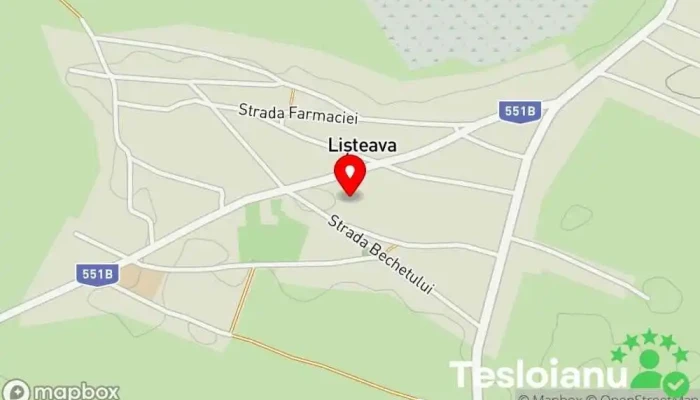 hartă a Lișteava  în Lișteava
