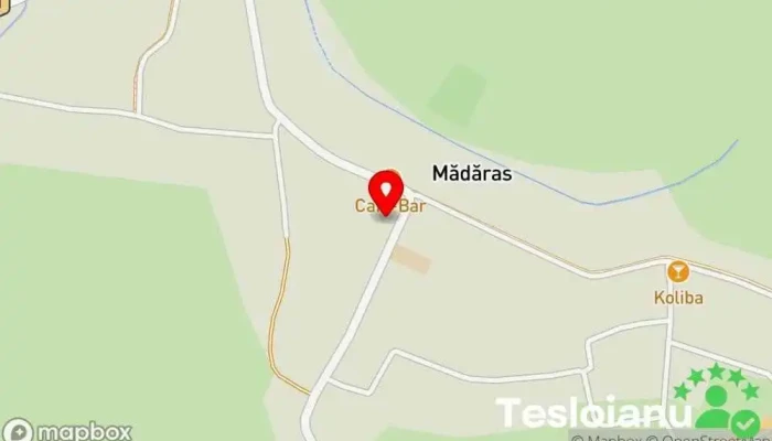 hartă a Mădăras  în Mădăras