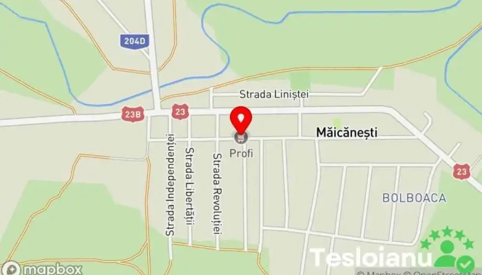 hartă a Măicănesti  în Măicănesti