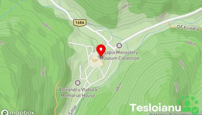 hartă a Mănăstirea Agapia Mănăstire, Atracție turistică în Agapia