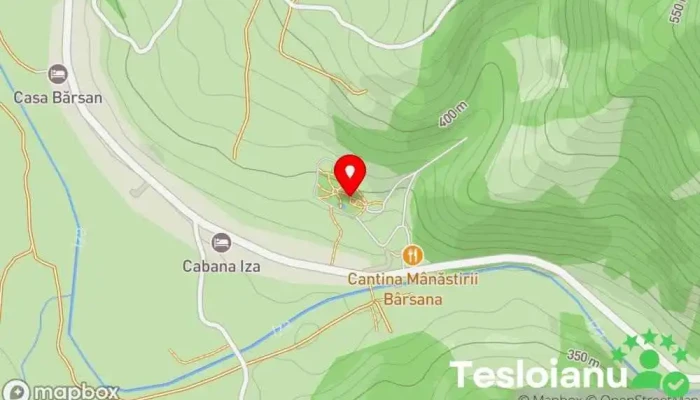 hartă a Mănăstirea Bârsana Mănăstire, Atracție turistică în Bârsana