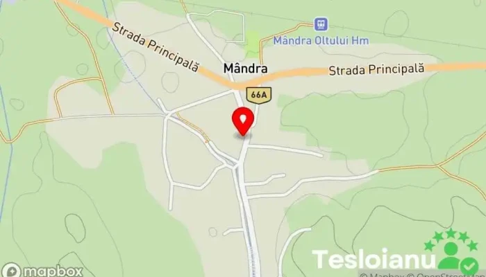 hartă a Mândra  în Mândra