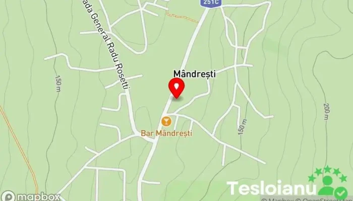 hartă a Mândreşti  în Mândreşti