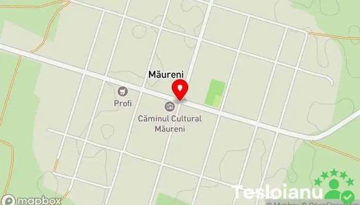 hartă a Măureni  în Măureni