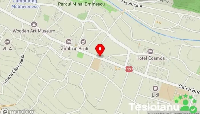 hartă a Maxitrans Company Companie de transport cu autobuzul în Câmpulung Moldovenesc