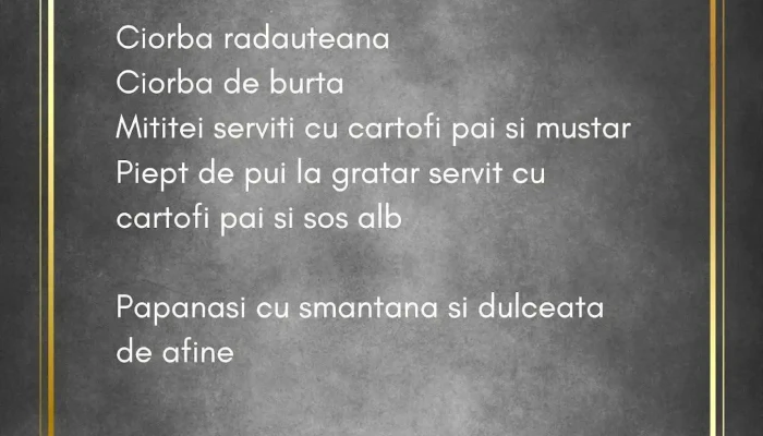 Meniul Zilei La Posta Meniu - Odoreu