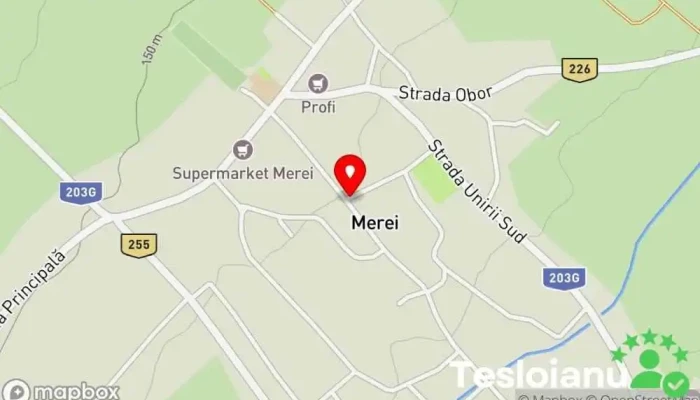hartă a Merei  în Merei