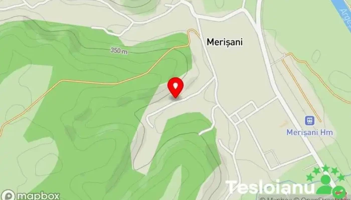 hartă a Merișani  în Merișani