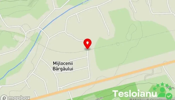 hartă a Mijlocenii Bargaului H. Gară în Mijlocenii Bârgăului