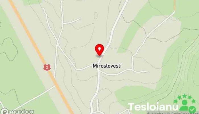 hartă a Miroslovești  în Miroslovești