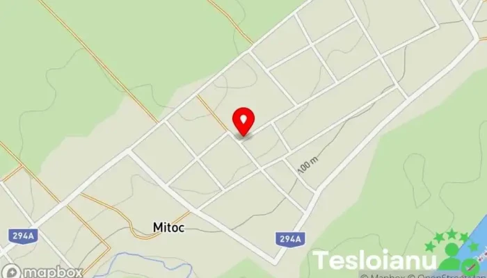 hartă a Mitoc  în Mitoc