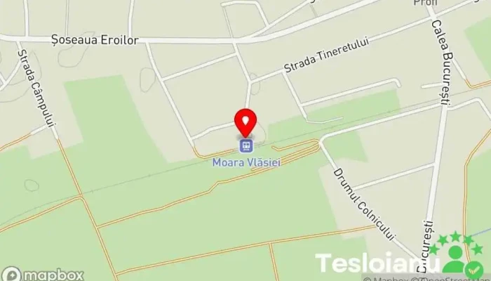 hartă a Moara Vlăsiei Gară în Moara Vlăsiei