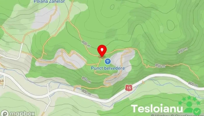 hartă a Mofetă Borsec Atracție turistică în Borsec