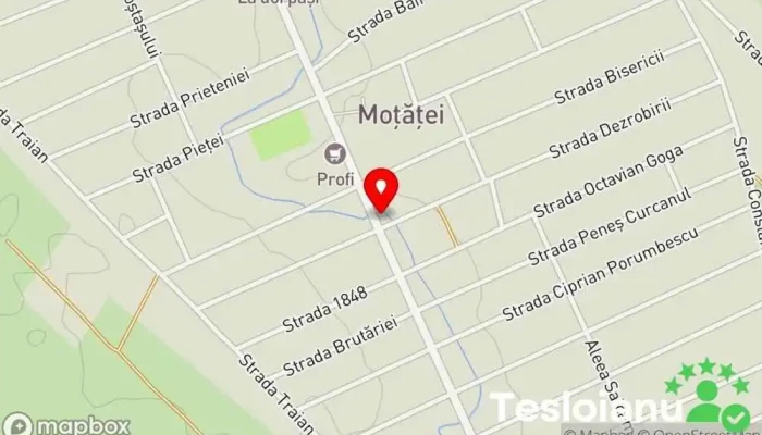 hartă a Moțăței  în Moțăței