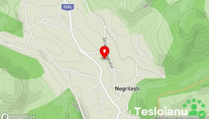 hartă a Negrilești  în Negrilești