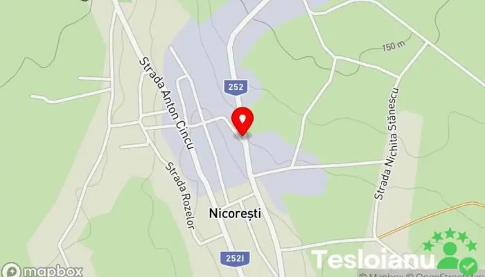 hartă a Nicorești  în Nicorești