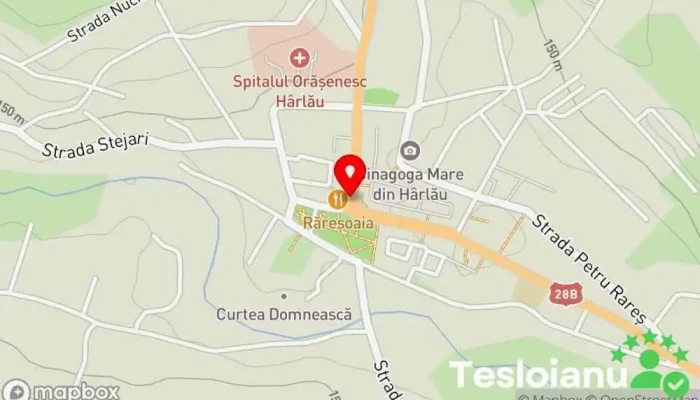 hartă a Oraş Hârlău  în 
