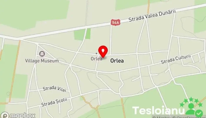 hartă a Orlea  în Orlea