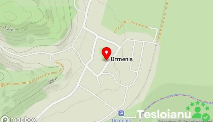 hartă a Ormeniș  în Ormeniș