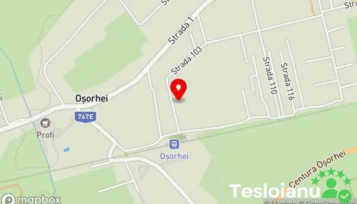 hartă a Oșorhei  în Oșorhei