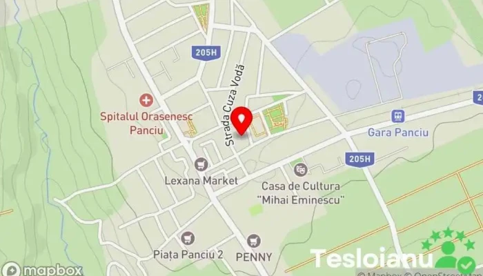 hartă a Panciu  în Panciu