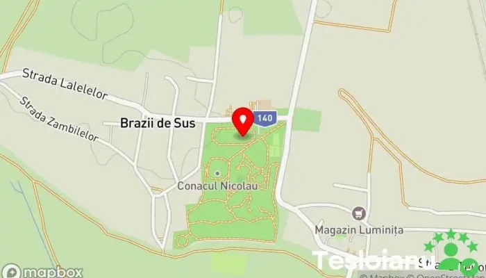 hartă a Parc Brazi Parc în Brazii de Sus