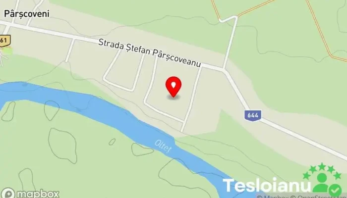 hartă a Pârșcoveni  în Pârșcoveni