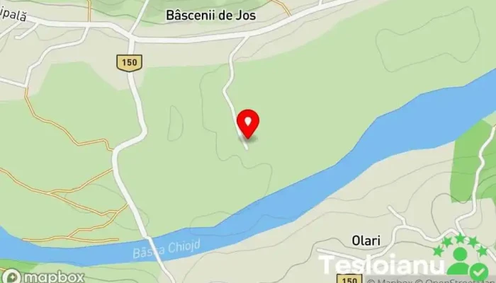 hartă a Păstrăvăria Lunca Bâscii Fermă de pește în Calvini