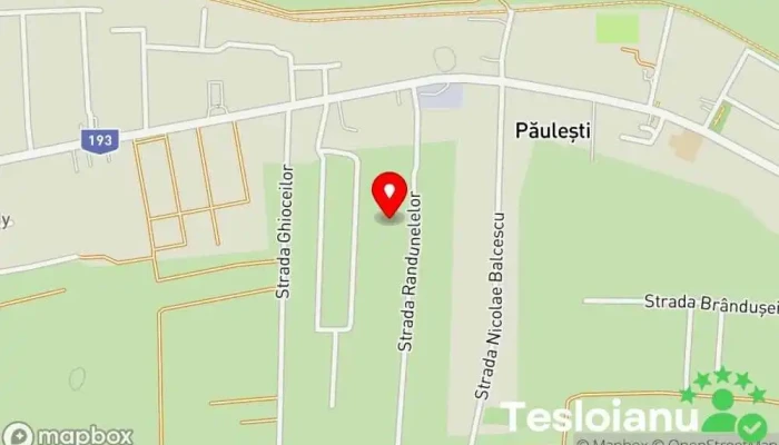 hartă a Păulești  în Păulești