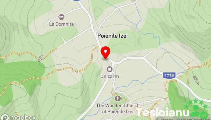 hartă a Pensiunea Alina Cazare în Poienile Izei