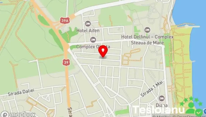 hartă a Pensiunea Alutus Pensiune de familie în Eforie Nord