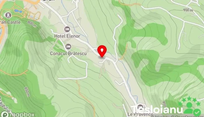 hartă a Pensiunea La Busu Bed & Breakfast, Bar, Restaurant în Bran
